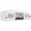 30′L × 10′W × 8.2′H Outdoor Waterproof Canopy Gazebo Patio Party Tent with 6 Window Sidewalls, 2 Zipper Walls for Wedding, Backyard Event & Temporary