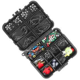 188Pcs Fishing Accessory Kit Portable Fishing Set Including Jig Hooks Sinker Weights Spoon Lure Removable Split Shot With Tackle Box For Fathers Day G