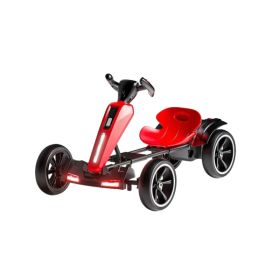 12V Electric Kids Pedal Go Kart, Folder Go Kart, Outdoor Ride On Toy With Adjustable Seat, 4 Non-Slip EVA Wheels For Boys And Girls Aged 3-6 Years Old