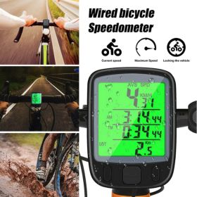 Bike Bicycle Speedometer Cycle Digital Odometer Computer Waterproof LCD Wireless (Option: Wired)