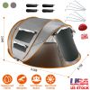 5-8 Person Pop Up Tent Automatic Setup Camping Tent Waterproof Instant Setup Tent with 4 Mosquito Net Windows Carrying Bag for Hiking Climbing Adventu