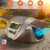 5-8 Person Pop Up Tent Automatic Setup Camping Tent Waterproof Instant Setup Tent with 4 Tent Poles 2 Mosquito Net Windows Carrying Bag for Hiking Cli