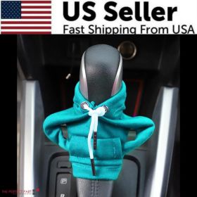 Car Gear Shift Cover Mini Hoodie Gear Shift Cover for Car Shifter Interior Trim (Option: Light blue)