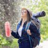64Oz Glass Water Bottle Sports Water Bottle Motivational Water Bottle Water Intake Tracker Bottle with Straw Time Marker Silicone Sleeve Handle for Gy