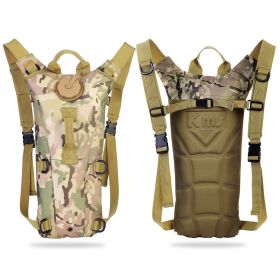 Tactical Hydration Pack 3L Water Bladder Adjustable Water Drink Backpack for Hiking Cycling Climbing Running (Option: 2LWaterBagMilitary)