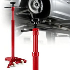 Adjustable Underhoist Support Jack Stand, 1654 LBS Max Load Triangular Base Hoist Support Stand with Rolling Wheels Anti-Slip Rubber Platform for (Option: Default title)