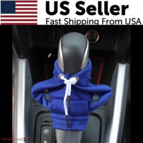 Car Gear Shift Cover Mini Hoodie Gear Shift Cover for Car Shifter Interior Trim (Option: Navy Blue)
