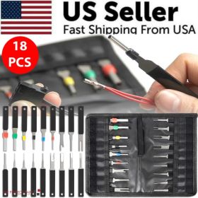 18Pcs Heavy Duty Thick Car Terminal Removal Kit Wire Connector Pin Release Tool (Option: Default title)