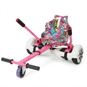 Hoverboard Seat Attachment Go-Kart,Fits 6.5" 8"10" Hoverboards,Sturdy Adjustable Off-Road Frame,Hover Cart for Family Fun,not include Hoverboard, (Option: Default title)
