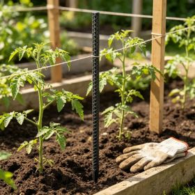 16-Pack 16" Rebar Stakes, Heavy-Duty Ground Anchors for Fencing, Gardening & Camping Tents (Option: Default title)