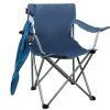 Foldable Beach Chair with Detachable Umbrella Armrest Adjustable Canopy Stool with Cup Holder Carry Bag for Camping Poolside Travel Picnic Lawn Chair