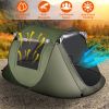 3-4 Person Pop Up Tent Automatic Setup Camping Tent Waterproof Instant Setup Tent with 2 Mosquito Net Windows Carrying Bag for Hiking Climbing Adventu